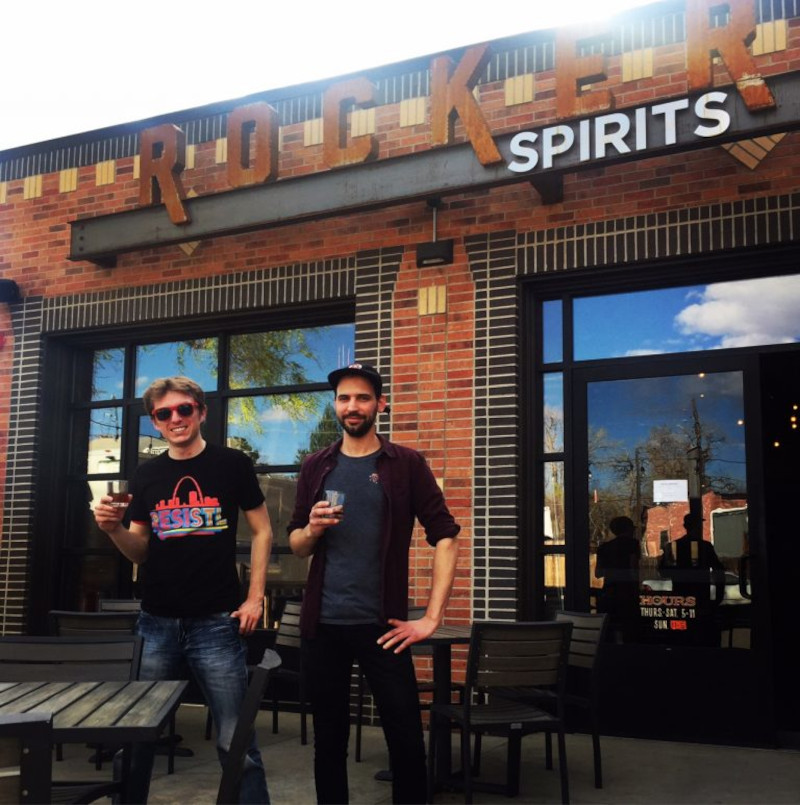 People outside Rocker spirits